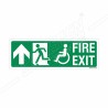 Fire Exit Left Up Arrow Sign| Protector FireSafety