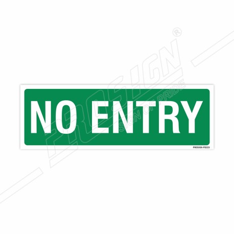 No Entry Sign| Protector FireSafety