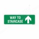 Way to Staircase Up Arrow Sign