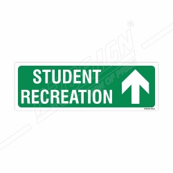 Student Recreation Up Arrow Sign| Protector FireSafety