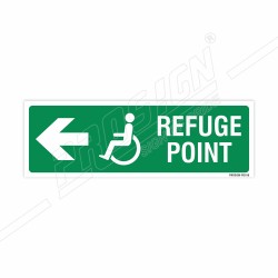 Refuse Point Left Sign| Protector FireSafety