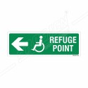 Refuse Point Left Sign| Protector FireSafety