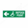 Refuse Point Left Sign| Protector FireSafety