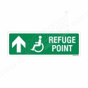 Refuse Point Left Up Arrow Sign| Protector FireSafety