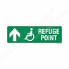 Refuse Point Left Up Arrow Sign| Protector FireSafety