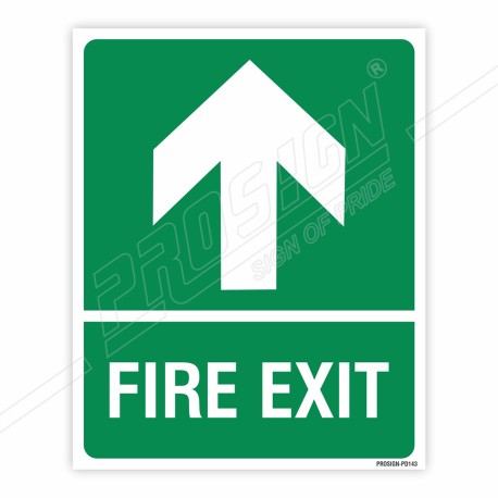 Fire Exit Up Arrow Sign| Protector FireSafety