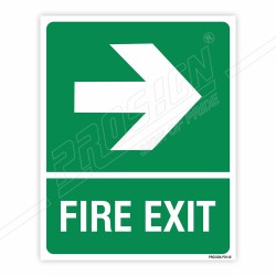 Fire Exit Right Arrow Sign| Protector FireSafety