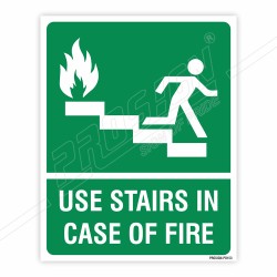 Use Stair In Case Of Fire Sign| Protector FireSafety