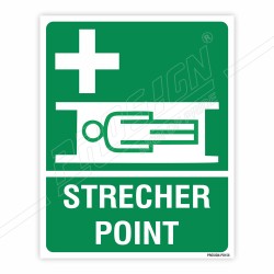 Stretcher Point Sign| Protector FireSafety