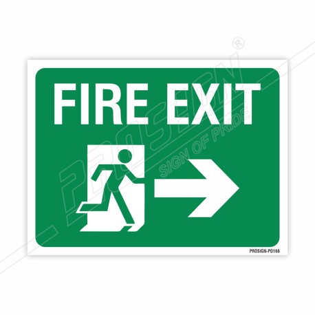 Fire Exit Right Arrow Sign| Protector FireSafety