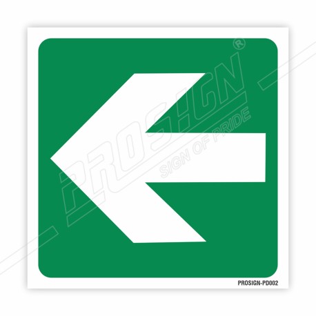 Left Arrow Sign| Protector FireSafety