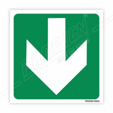 Down Arrow Sign| Protector FireSafety