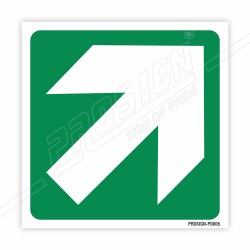 Right Cross Arrow Sign| Protector FireSafety