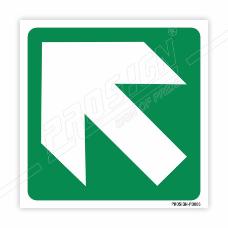 Left Cross Arrow Sign| Protector FireSafety