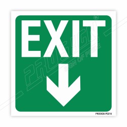 Exit Down Sign| Protector FireSafety