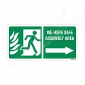 Way To Assembly Point Sign| Protector FireSafety