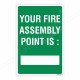 Fire Assembly Point Location Sign