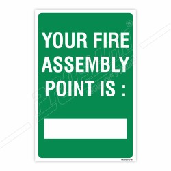 Fire Assembly Point Location Sign| Protector FireSafety