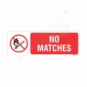 No Matches Prohibition Sign| Protector FireSafety