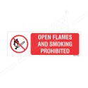 Open Flames And Smoking Prohibited Sign | Protector FireSafety