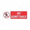 No Admittance Prohibition Sign | Protector FireSafety