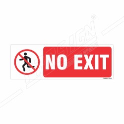 No Exit Prohibition Sign| Protector FireSafety