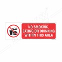 No Smoking, Eating or Drinking Prohibition Sign| Protector FireSafety