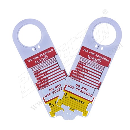 1 Scaffolding Tag Holder + 1  Insertion Tag  Lukko  | Protector FireSafety