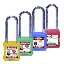 OSHA  LOTO Padlock Steel Shackle 76 mm | Protector FireSafety