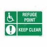 Refuse Point Keep Clear Sign| Protector FireSafety