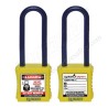 OSHA safety lockout padlock Nylon Shackle  76 mm | Protector FireSafety