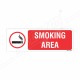 Smoking Area Prohibition Sign