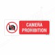Camara Prohibition Sign