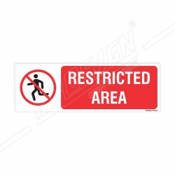 Restricted Area Prohibition Sign| Protector FireSafety