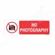 No Photography Prohibition Sign