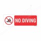 No Diving Prohibition Sign