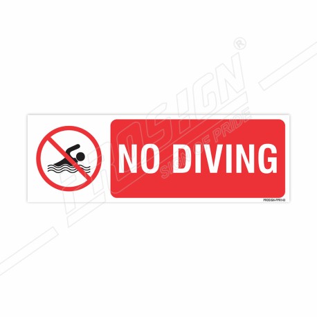 No Diving Prohibition Sign| Protector FireSafety