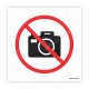 No Camera Prohibition Sign