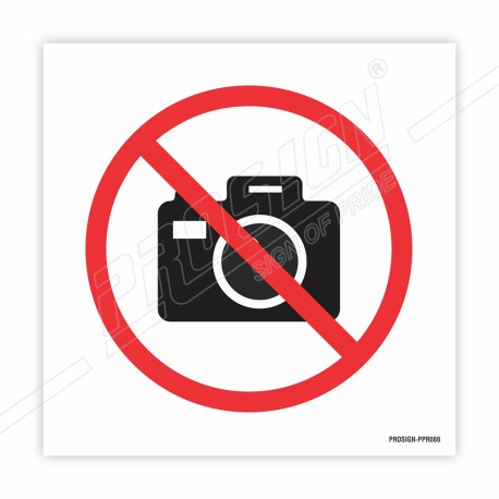 No Camera Prohibition Sign| Protector FireSafety