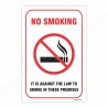 No Smoking Prohibition Sign| Protector FireSafety