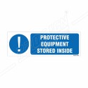 Protective Equipment Stored Inside Mandatory Sign| Protector FireSafety