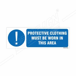 Protective Clothing Must Be Worn Mandatory Sign| Protector FireSafety