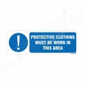 Protective Clothing Must Be Worn Mandatory Sign| Protector FireSafety