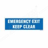 Emergency Exit Keep Clear Mandatory Sign| Protector FireSafety