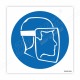 Wear Face Shield Mandatory Sign
