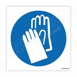 Wear Hand Gloves Mandatory Sign| Protector FireSafety