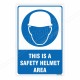 This Is A Safety Helmet Area Mandatory Sign