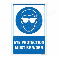 Eye Protection Must Be Worn Mandatory Sign| Protector FireSafety