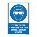 Eye Protection Must Be Worn Mandatory Sign| Protector FireSafety