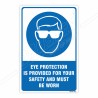 Eye Protection Must Be Worn Mandatory Sign| Protector FireSafety